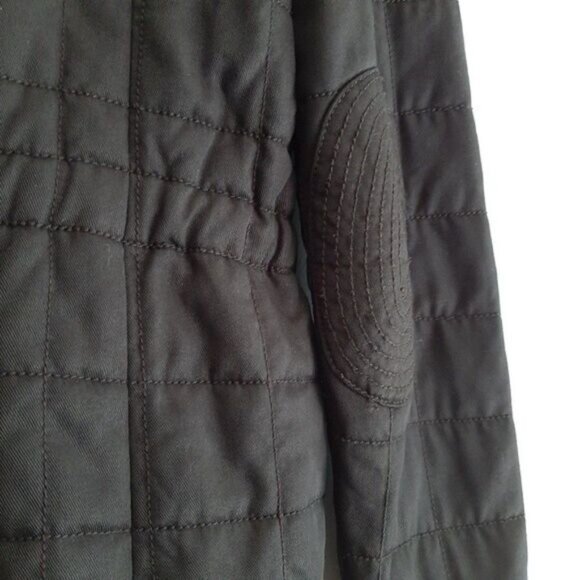 WILFRED Aritzia Marquis Classic Quilted Long Jacket Parka Black Sz 4 - Picture 12 of 14